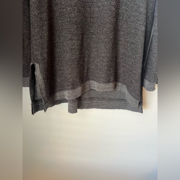 Maeve x Anthropologie Charcoal Heather Grey Risa Hacci Cowl Tunic Sweater Small - Picture 9 of 11